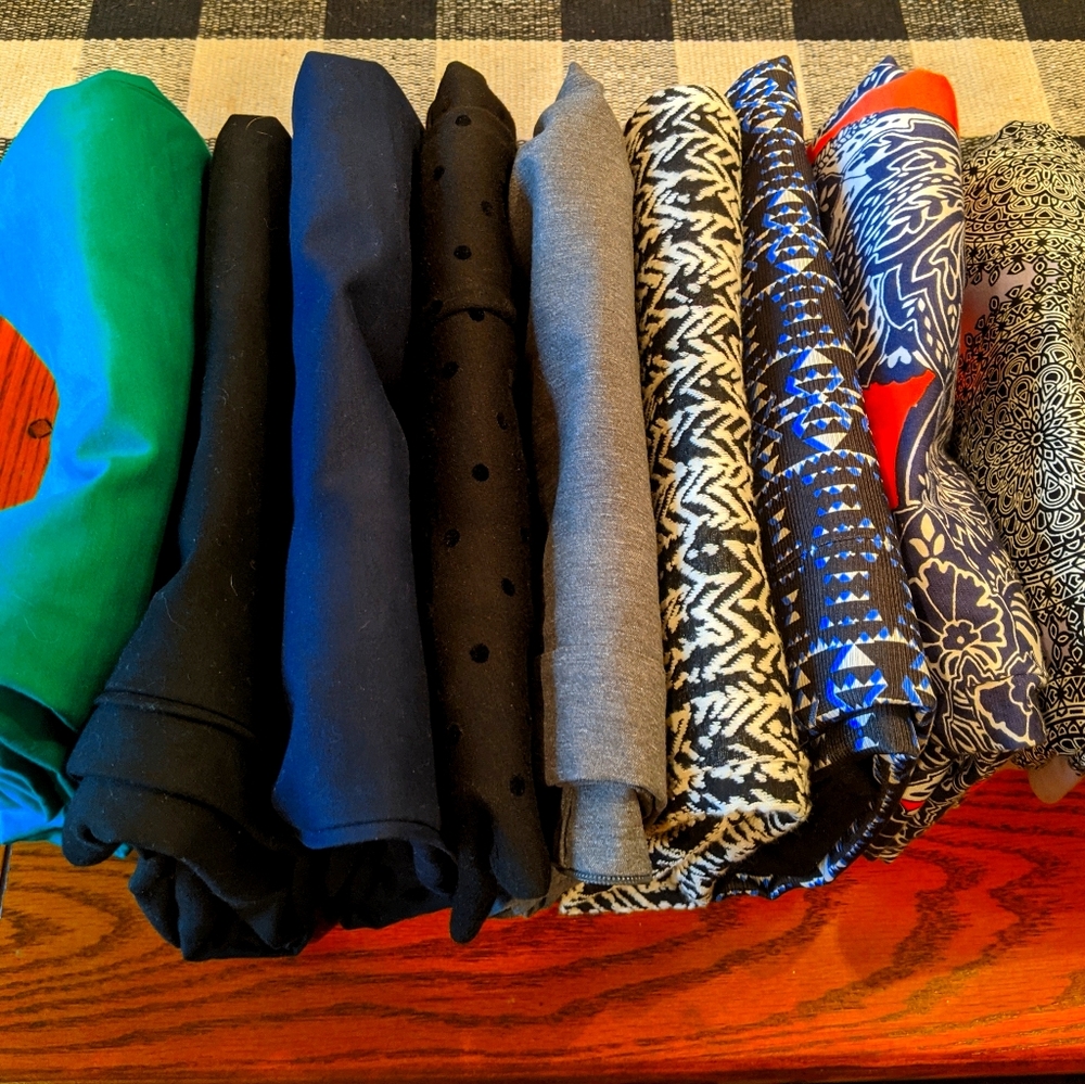 Nine pencil skirts.  Career wardrobe booster!